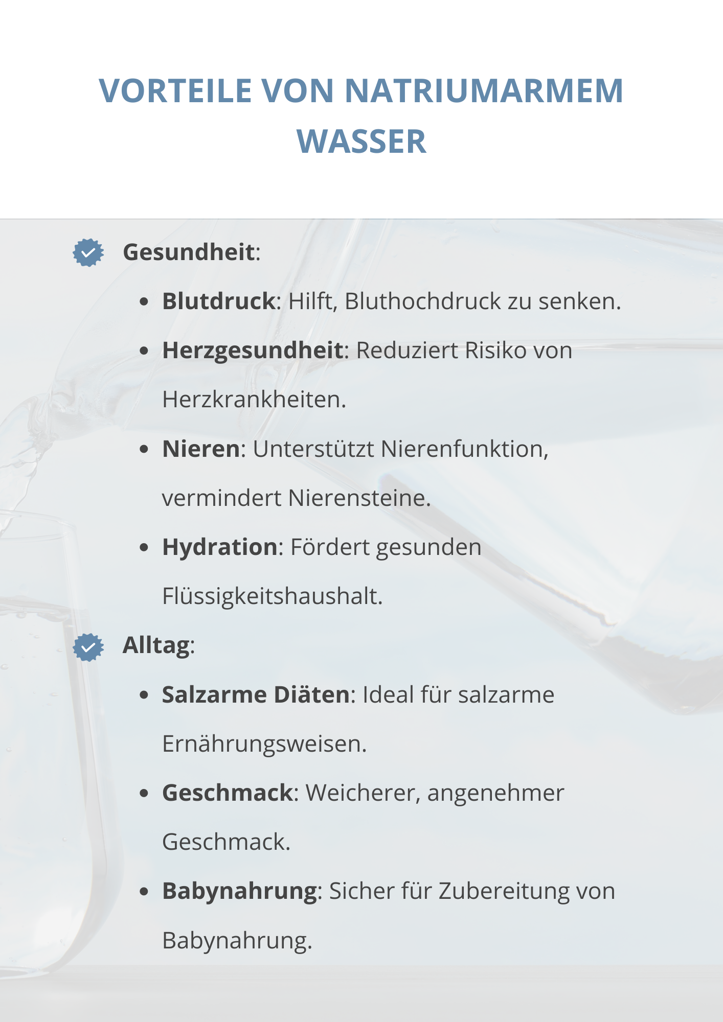 Infografik Natriumarmes Wasser